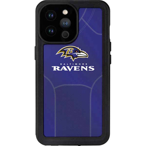 NFL Baltimore Ravens Team Jersey iPhone 14 Pro Max Waterproof Case