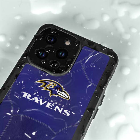 NFL Baltimore Ravens Team Jersey iPhone 14 Pro Max Waterproof Case