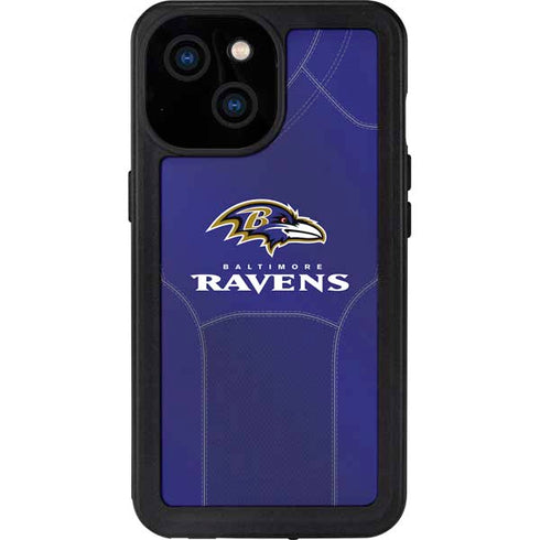NFL Baltimore Ravens Team Jersey iPhone 15 Waterproof Case