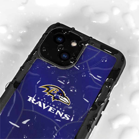 NFL Baltimore Ravens Team Jersey iPhone 15 Waterproof Case