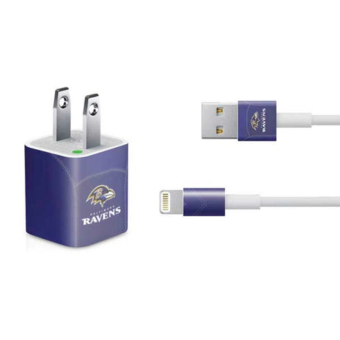 NFL Baltimore Ravens Team Jersey iPhone Charger (5W USB) Skin