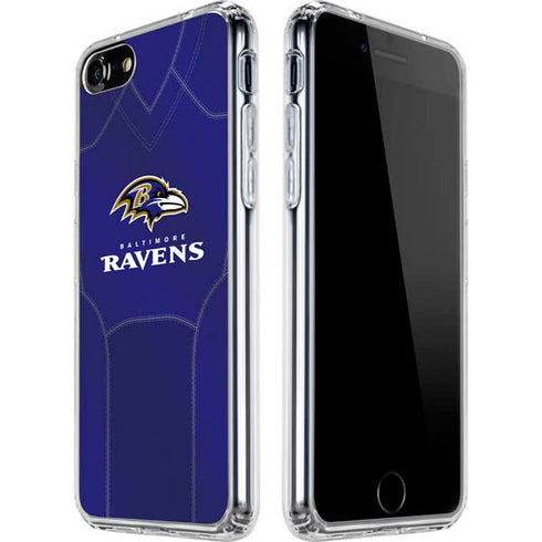 NFL Baltimore Ravens Team Jersey iPhone SE (2nd & 3rd Gen) Clear Case