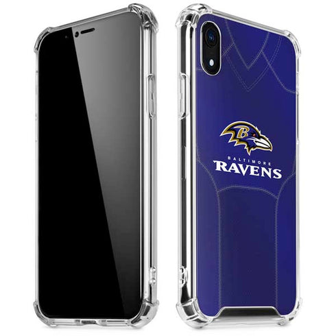 NFL Baltimore Ravens Team Jersey iPhone XR Clear Case