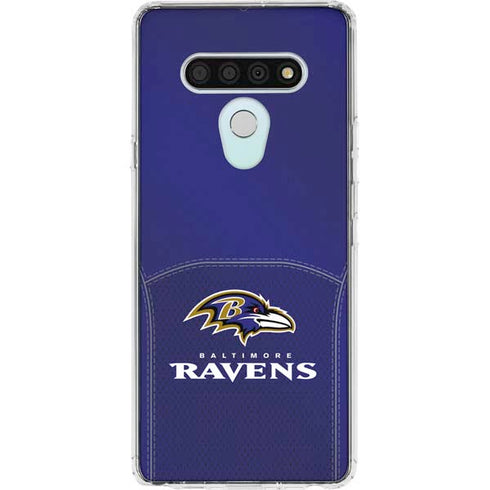 NFL Baltimore Ravens Team Jersey LG Stylo 6 Clear Case