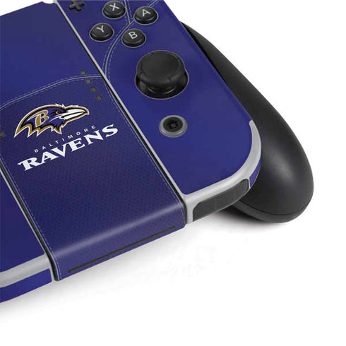 NFL Baltimore Ravens Team Jersey Nintendo Switch OLED (2021) Skin