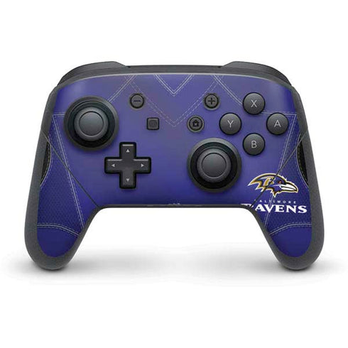 NFL Baltimore Ravens Team Jersey Nintendo Switch Pro Controller Skin