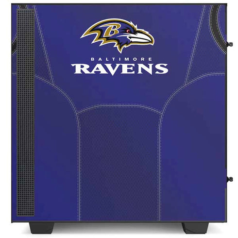 NFL Baltimore Ravens Team Jersey NZXT H510 Compact ATX Mid-Tower Case Skin