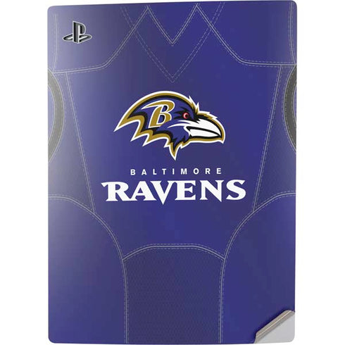 NFL Baltimore Ravens Team Jersey PS5 Digital Edition Console Skin