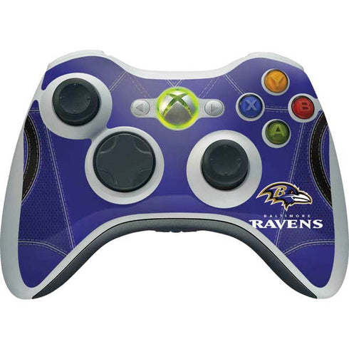 NFL Baltimore Ravens Team Jersey Xbox 360 Wireless Controller Skin