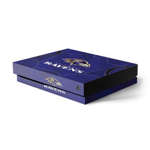 NFL Baltimore Ravens Team Jersey Xbox One X Console Skin