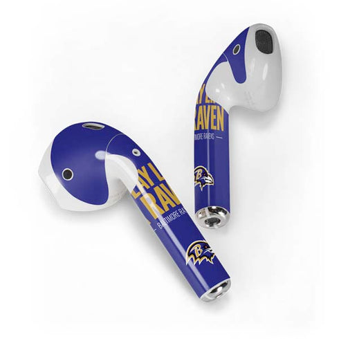 NFL Baltimore Ravens Team Motto Apple AirPods Skin