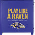 NFL Baltimore Ravens Team Motto Corsair 4000D Tempered Glass Mid-Tower ATX Case Skin