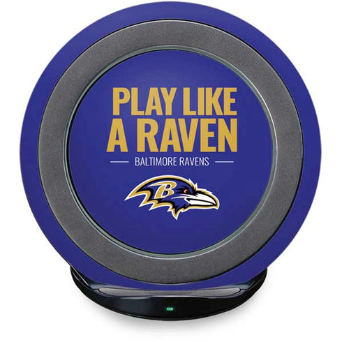 NFL Baltimore Ravens Team Motto Fast Charge Wireless Charging Stand Skin