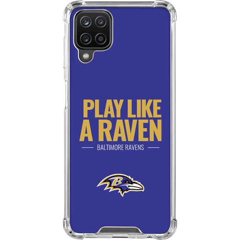 NFL Baltimore Ravens Team Motto Galaxy A12 Clear Case