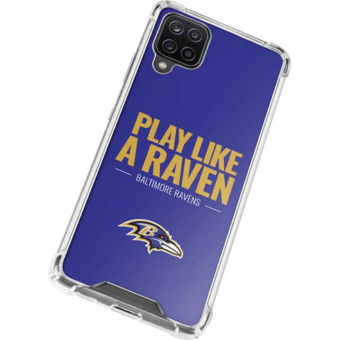 NFL Baltimore Ravens Team Motto Galaxy A12 Clear Case