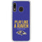 NFL Baltimore Ravens Team Motto Galaxy A20 Clear Case