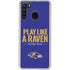 NFL Baltimore Ravens Team Motto Galaxy A21 Clear Case