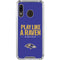 NFL Baltimore Ravens Team Motto Galaxy A30 Clear Case
