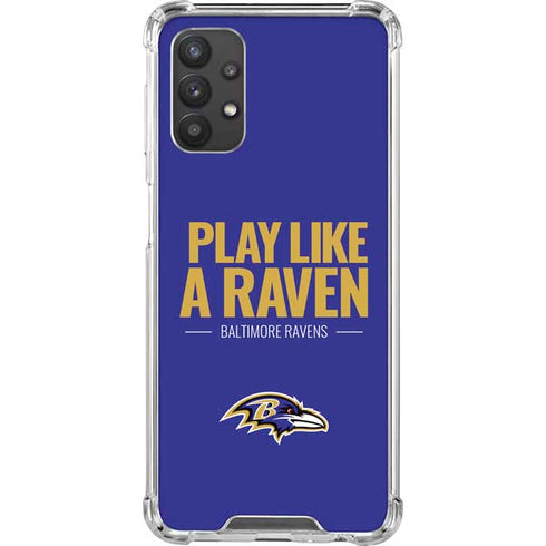 NFL Baltimore Ravens Team Motto Galaxy A32 5G Clear Case