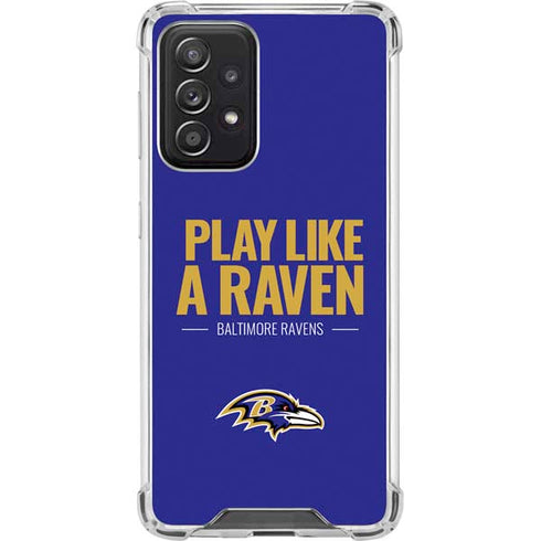 NFL Baltimore Ravens Team Motto Galaxy A52 5G Clear Case