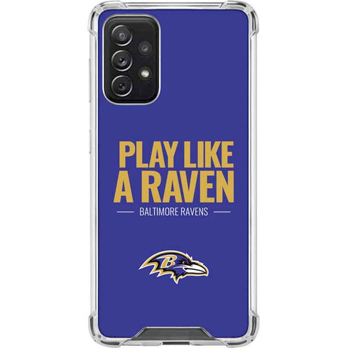 NFL Baltimore Ravens Team Motto Galaxy A72 5G Clear Case