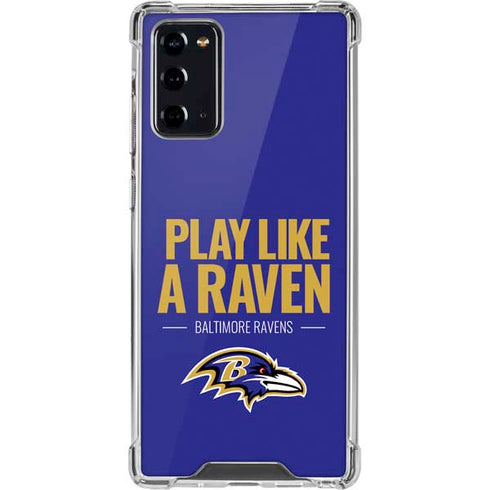 NFL Baltimore Ravens Team Motto Galaxy Note20 5G Clear Case