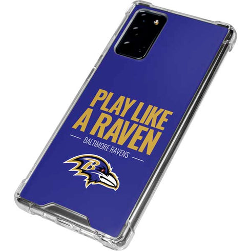 NFL Baltimore Ravens Team Motto Galaxy Note20 5G Clear Case