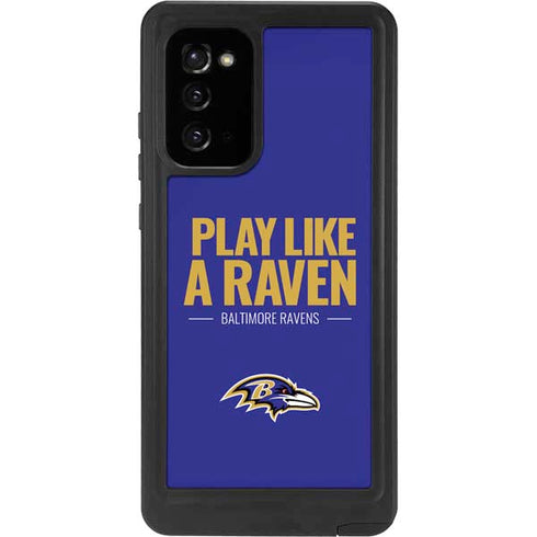 NFL Baltimore Ravens Team Motto Galaxy Note20 5G Waterproof Case