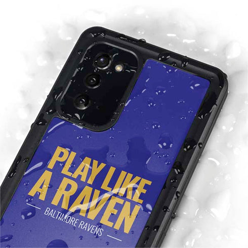 NFL Baltimore Ravens Team Motto Galaxy Note20 5G Waterproof Case
