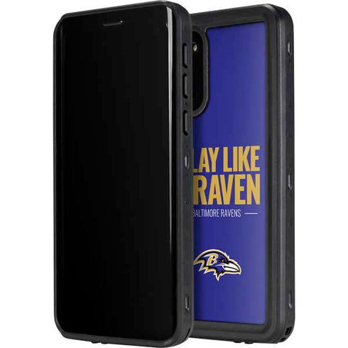NFL Baltimore Ravens Team Motto Galaxy S20 Plus Waterproof Case