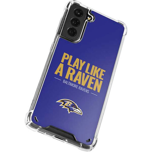 NFL Baltimore Ravens Team Motto Galaxy S21 5G Clear Case