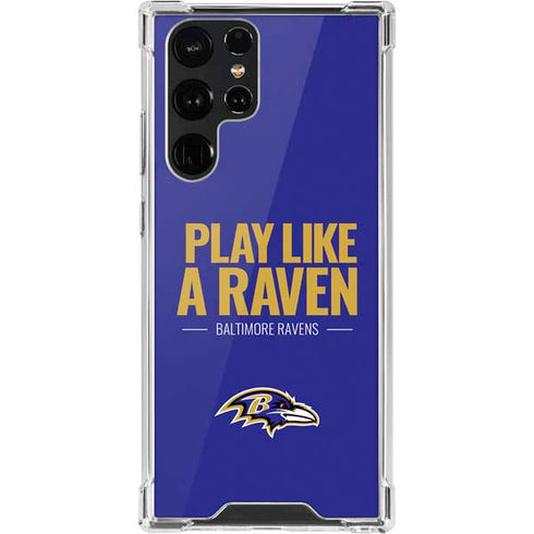 NFL Baltimore Ravens Team Motto Galaxy S22 Ultra Clear Case