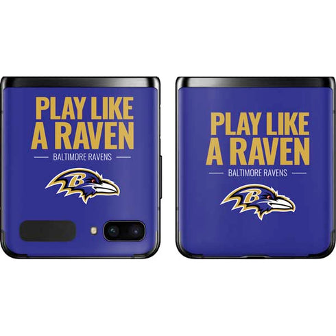 NFL Baltimore Ravens Team Motto Galaxy Z Flip Skin