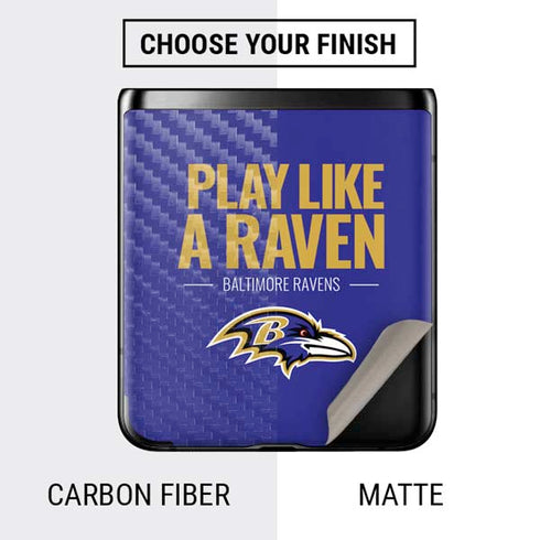 NFL Baltimore Ravens Team Motto Galaxy Z Flip Skin