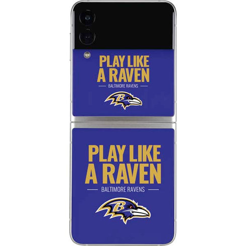 NFL Baltimore Ravens Team Motto Galaxy Z Flip4 5G Skin