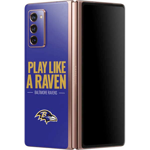 NFL Baltimore Ravens Team Motto Galaxy Z Fold2 5G Skin