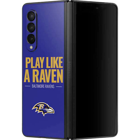 NFL Baltimore Ravens Team Motto Galaxy Z Fold3 5G Skin