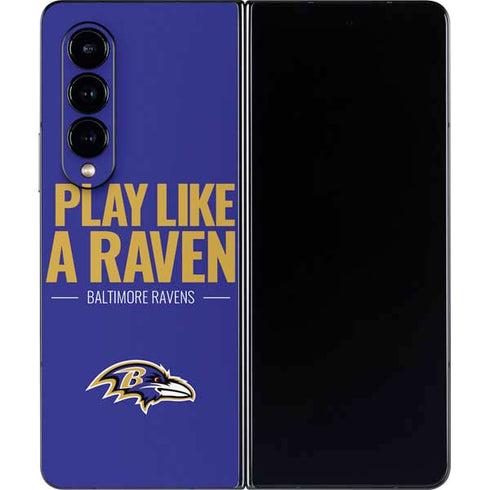 NFL Baltimore Ravens Team Motto Galaxy Z Fold4 5G Skin