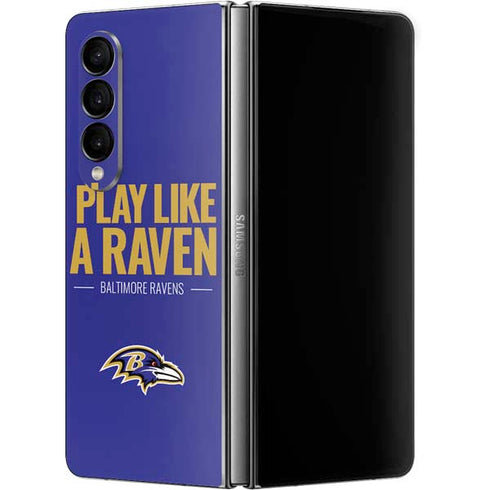 NFL Baltimore Ravens Team Motto Galaxy Z Fold4 5G Skin