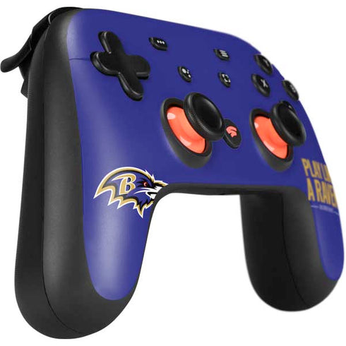 NFL Baltimore Ravens Team Motto Google Stadia Controller Skin