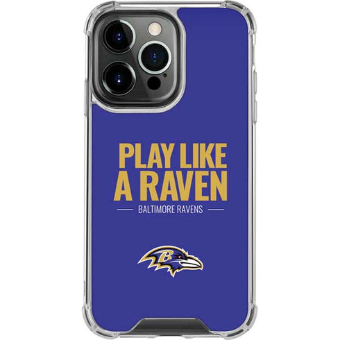 NFL Baltimore Ravens Team Motto iPhone 13 Pro Clear Case