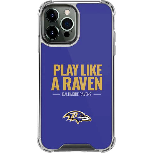 NFL Baltimore Ravens Team Motto iPhone 14 Pro Max Clear Case