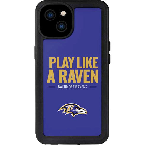 NFL Baltimore Ravens Team Motto iPhone 15 Plus Waterproof Case