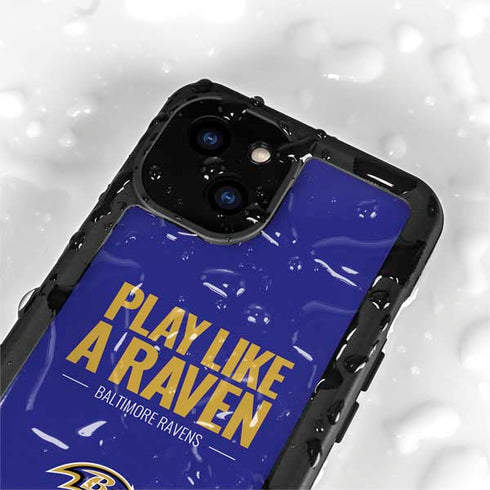 NFL Baltimore Ravens Team Motto iPhone 15 Waterproof Case