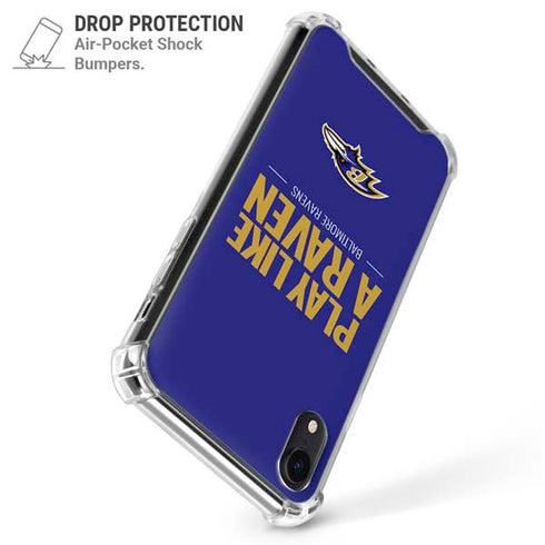 NFL Baltimore Ravens Team Motto iPhone XR Clear Case