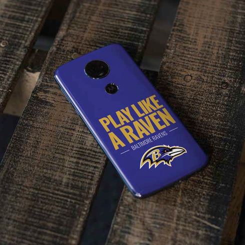 NFL Baltimore Ravens Team Motto Moto E5 Plus Skin