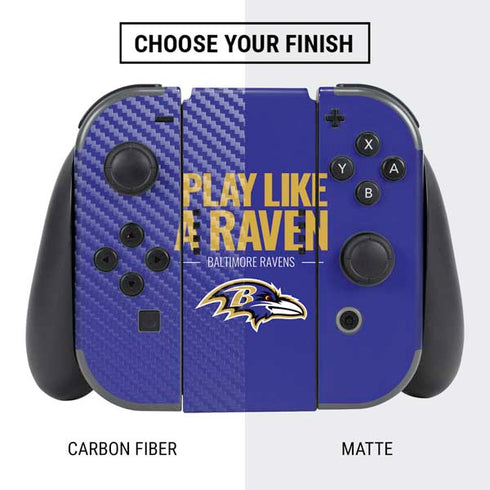 NFL Baltimore Ravens Team Motto Nintendo Switch Bundle Skin