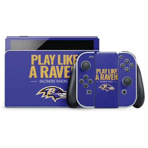NFL Baltimore Ravens Team Motto Nintendo Switch OLED (2021) Skin