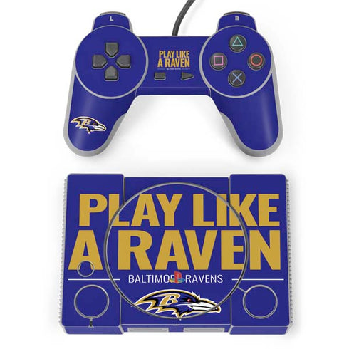 NFL Baltimore Ravens Team Motto PlayStation Classic Bundle Skin