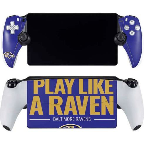 NFL Baltimore Ravens Team Motto PlayStation Portal Remote Player Skin